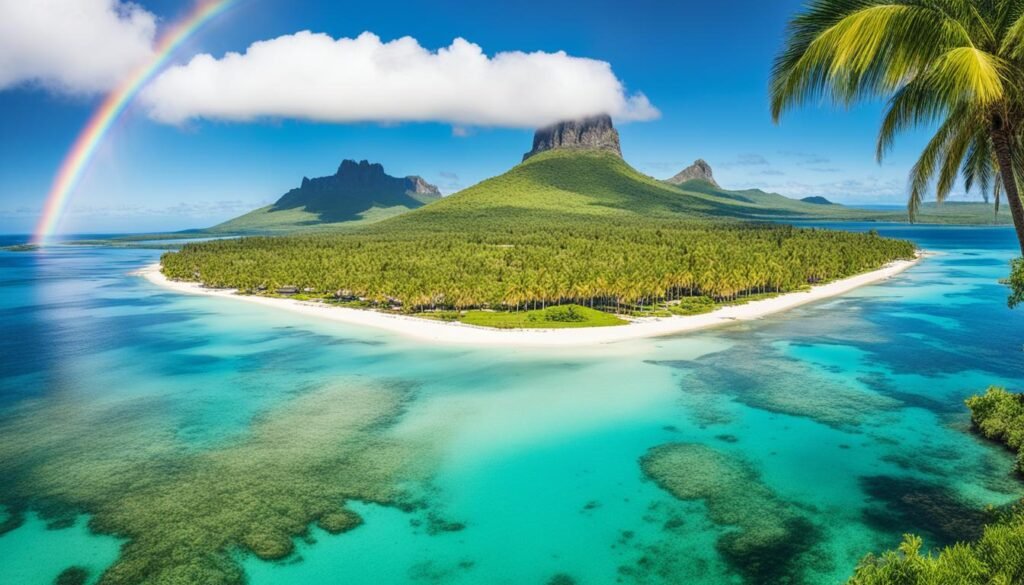 جزيرة موريشيوس في المحيط الهندي